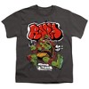 Teenage Mutant Ninja Turtles: Mutant Mayhem Raph Ninja Kids T Shirt For Youth, Charcoal - 2 of 4