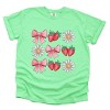 Simply Sage Market Coquette Strawberry Floral Garment Dyed Tee - 2 of 4