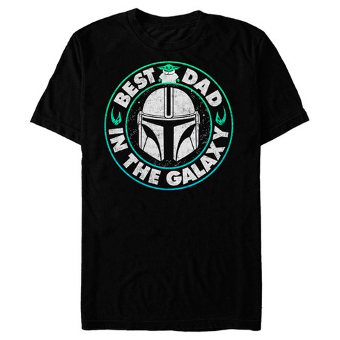 Men's Star Wars: The Mandalorian Grogu and Din Djarin Best Dad in the Galaxy T-Shirt - image 1 of 4