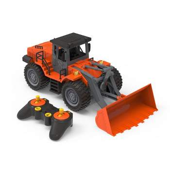 DRIVEN by Battat – Medium Toy Construction Truck with Remote Control – R/C Midrange Front End Loader
