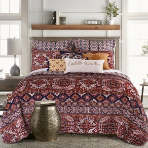 Madera Velvet Quilt - Arte Boema by Levtex Home - 1 of 4