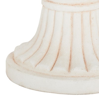 Paul Off-White Resin Urn Planter for Outdoor Spaces