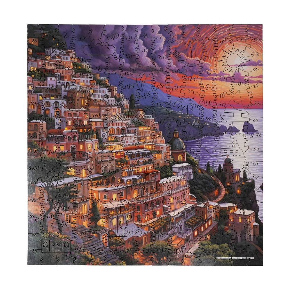 Photos - Jigsaw Puzzle / Mosaic AreYouGame.com Ocean View Sunset Wooden Jigsaw Puzzle - 237pc