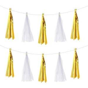Unique Bargains Party Decoration Reusable Strong Rope Tassel Garland Banner 20 Pcs - 1 of 4