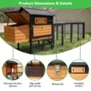 ORRD 113" Large Chicken Coop with Run, Outdoor Wooden Hen House with Nesting Box, Waterproof & Anti-UV - 2 of 4