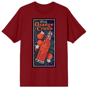 Orange Crush Drink Orange Crush Soda Bottle Men's Cardinal Red T-shirt - 1 of 2