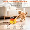 AEELLEEA Duck Interactive Treat Dispenser - 2-in-1 Dog Puzzle Toy with Button, Slow Feeder for Small & Medium Dogs/Cats, IQ Training & Entertainment - 3 of 4