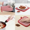 REGALWOVEN Oven Mitts and Pot Holders Sets 2 Pcs Heat Resistant Kitchen Oven Gloves and Pot Holders for Kitchen - 4 of 4