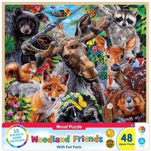 MasterPieces 48 Piece Jigsaw Puzzle for Kids - Woodland Friends - 12"x12" - 1 of 4
