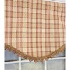 RLF Home Dotted Squares Cornice 3" Rod Pocket Lining Luxurious and Elegant Window Treatment Valance 50" x 17" Peach - image 3 of 4