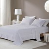 4 Pcs Elegant Oversized Cotton Flannel Sheet Sets, All Season Bedding Set, Cozy Home Textile fits Lux Bedroom Decor - 2 of 4
