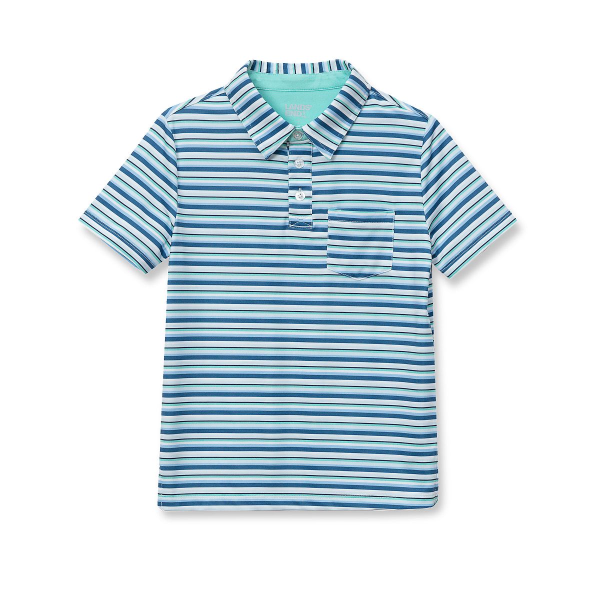 Lands' End Kids Short Sleeve Athletic Polo Shirt