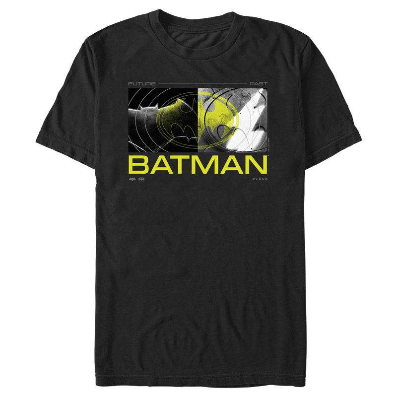 Men's The Flash Neon Yellow Batman Logo T-Shirt, 1 of 6