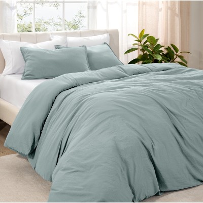 Washed Duvet Cover & Sham Set - Extra Soft, Easy Care by Bare Home, Comforter Not Included