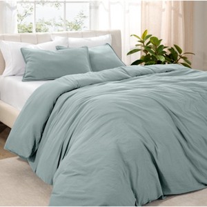 Washed Duvet Cover & Sham Set - Extra Soft, Easy Care by Bare Home, Comforter Not Included - 1 of 4