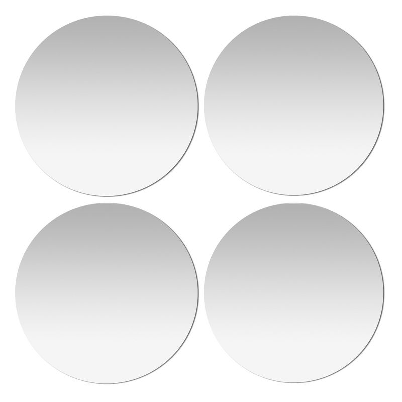 Americanflat Adhesive Mirror Tiles - Peel and Stick Mirrors for Wall - Frameless Round Mirrors for Bedroom and Living Room Décor, 3 of 8