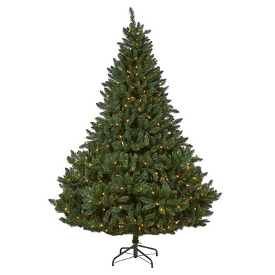 Nearly Natural 8’ Northern Rocky Spruce Prelit LED Artificial Christmas Tree