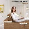 Dolonm 75" Deep Seat Lazy Sofa,Corduroy Sleeper Sofa Bed & Cloud Lounge Chair,High-Resilience Sponge,4 Pillows,for Living Room/Office - 4 of 4