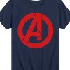 Boys' - Marvel - Avengers A Logo Short Sleeve Graphic T-Shirt - 2 of 4