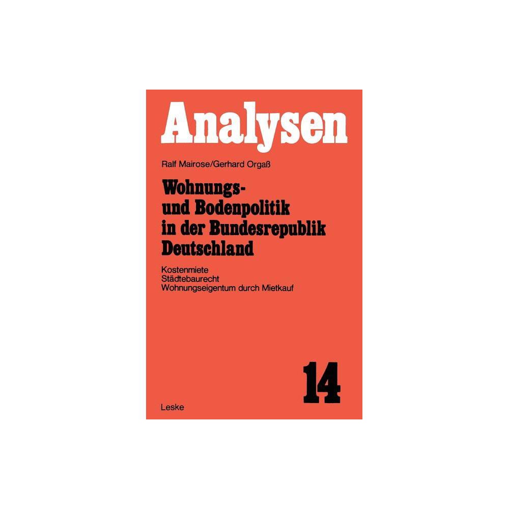 ISBN 9783810000156 product image for Wohnungs- Und Bodenpolitik in Der Bundesrepublik Deutschland - 2nd Edition by Ra | upcitemdb.com