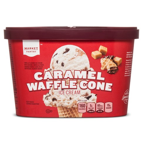 Caramel Waffle Cone Ice Cream 1 5qt Market Pantry Target