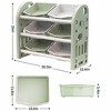 BABYYER Kids Toys Storage Organizer with 6 Removable Bins, Toy Storage Cabinet for Playroom and Bedroom, Toddler Furniture for Boys and Girls - 4 of 4