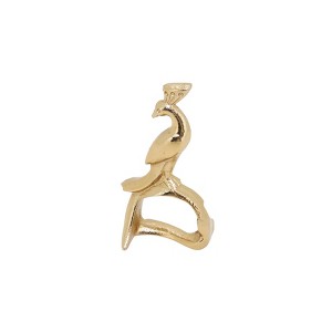 Saro Lifestyle Peacock Napkin Ring (Set of 4) - 1 of 3
