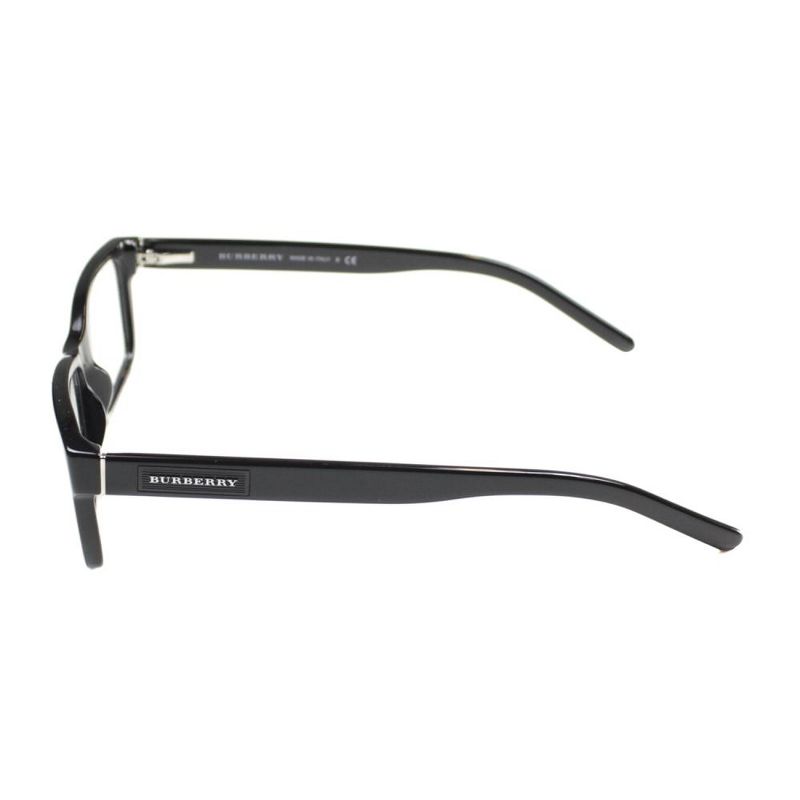 Burberry  3001 Unisex Rectangle Eyeglasses Black 54mm, 3 of 4