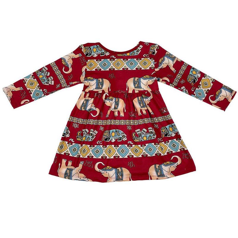 Mixed Up Clothing Infant Volant Ruffle Print Dress, 2 of 3