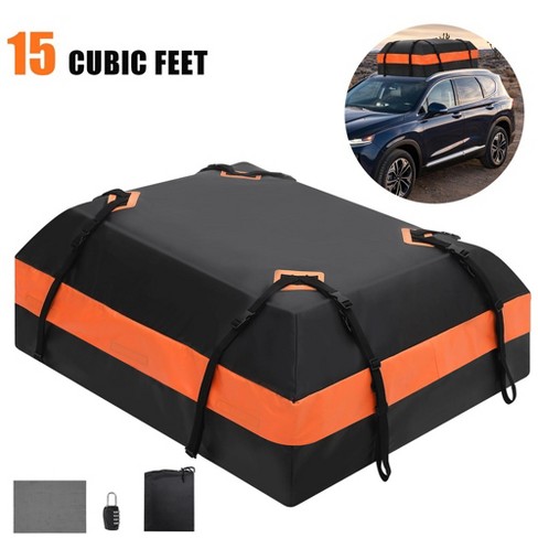 15 Cu.ft Car Rooftop Cargo Carrier Bag With Reinforced Straps door Hooks luggage Lock For Suv Truck Pickup Target