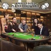 Poker Table with Collapsible Legs, Casino Leisure Gamimg Table for 8 Players, Texas Holdem Blackjack Poker Table with Stainless Steel Cup Hold - 2 of 4