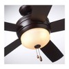 Kathy Ireland HOME Summerhaven 52" Ceiling Fan with  LED Light Outdoor Rated Venetian Bronze - 4 of 4