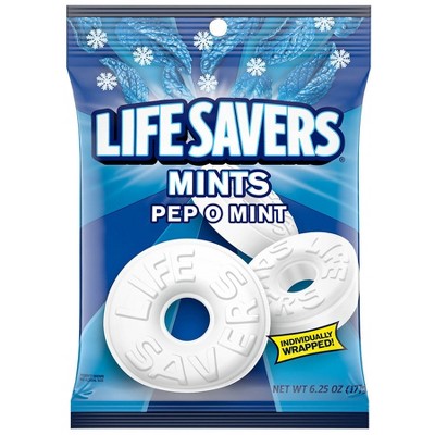 LifeSavers Hard Candy Mints, Pep-O-Mint, 6.25 oz