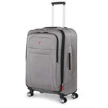 SWISSGEAR Zurich Softside Medium Checked Spinner Suitcase - Pewter