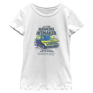 Girls Stranger Things Neon Van Call The Hawkins Hitmaker T Shirt - 1 of 4