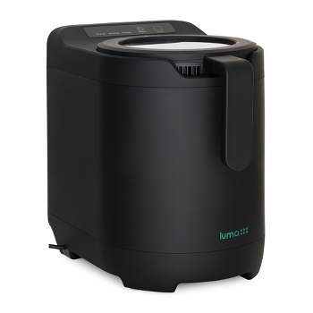 Luma Electric Kitchen Composter, 0.6Gal Capacity Odorless Countertop Compost Bin with Lid Clear-View Window, Smart Trash Can for Food Disposal