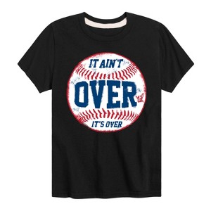 Boys' - Instant Message - It Ain't Over Baseball Short Sleeve Graphic T-Shirt - 1 of 4