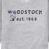 Men's - Peanuts - Woodstock Flower EST 1969 Graphic Fleece Sweatshirt - 2 of 4