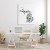 Stupell Industries Michigan State Typography Cities Map Canvas Wall Art - 2 of 4