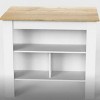 INFURNIC Kitchen Carts and Islands Kitchen Island with Open Storage Shelves and Spacious Prep Surface, Multicolored, 27.5"*40.5"*35.4" - 2 of 4