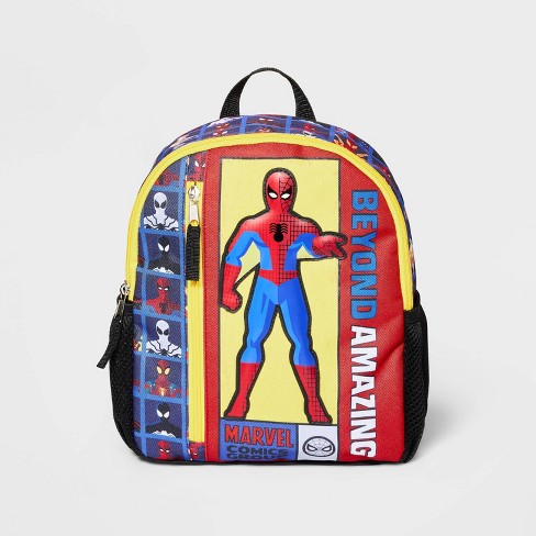 Marvel Spiderman 3D Backpack Blue with Waterbottle 