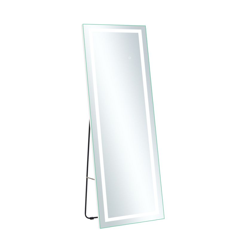 Neutypechic LED Rectangle Full Length Mirror Standing Mirror - 63"x16",White, 5 of 8