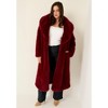June + Vie by Roaman's Women's Plus Size Shaggy Faux Fur Coat - 4 of 4