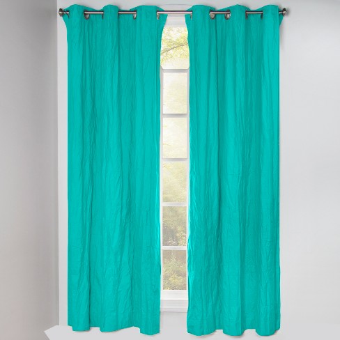 50 X84 Blackout Grommet Curtain Panels Turquoise Crayola Target