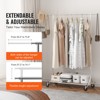 VEVOR Clothes Rack with Wheels, Heavy Duty Clothing Garment Rack, Commercial Clothing Rack for Hanging Clothes with Bottom Storage Area - 3 of 4