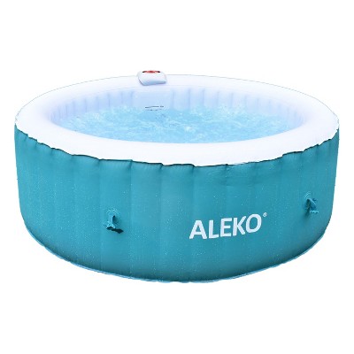 ALEKO Outdoor Portable Inflatable Hot Tub Spa 100 Jets with Cover