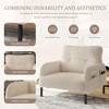 Grungis Corduroy Accent Chairs with Widen Arms,Oversized Living Room Chairs,Comfy Chairs for Living Room,Bedroom - 4 of 4