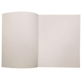 Blank Paper Notebook with 24 Sheets, Unlined Journal (4.25 x 5.5