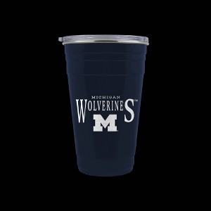 NCAA Michigan Wolverines Tailgater Tumbler - 22oz: Stainless Steel, Acrylic Lid - 1 of 3