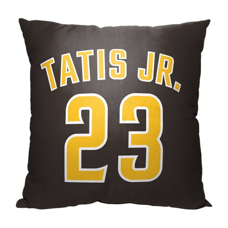18&#34;x18&#34; MLB San Diego Padres 23 Fernando Tatis Jr. Player Printed Throw Decorative Pillow, 2 of 6